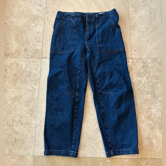 rag & bone Leyton Mid-Rise Crop Straight-Leg Jeans Kaihara Denim Japan - Picture 6 of 8